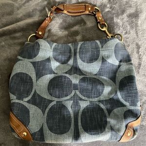 Vintage Denim Coach shoulder bag.